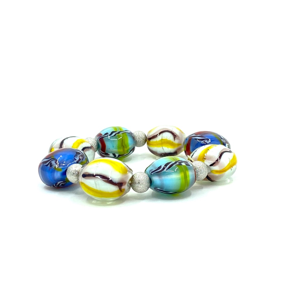 Hand Blown Venetian Glass Bracelet